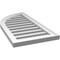 Ekena Millwork Quarter Round Top Left Surface Mount PVC Gable Vent w/ 2"W x 1-1/2"P Brickmould Frame, 16"W x 32"H GVPQL16X3202SF - alternate 5